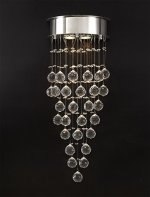 Colorado Crystal Wall Lights Diyas Flush Crystal Wall Lights